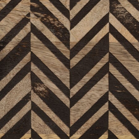 Noptiera mango cu sertare & decor chevron [8]