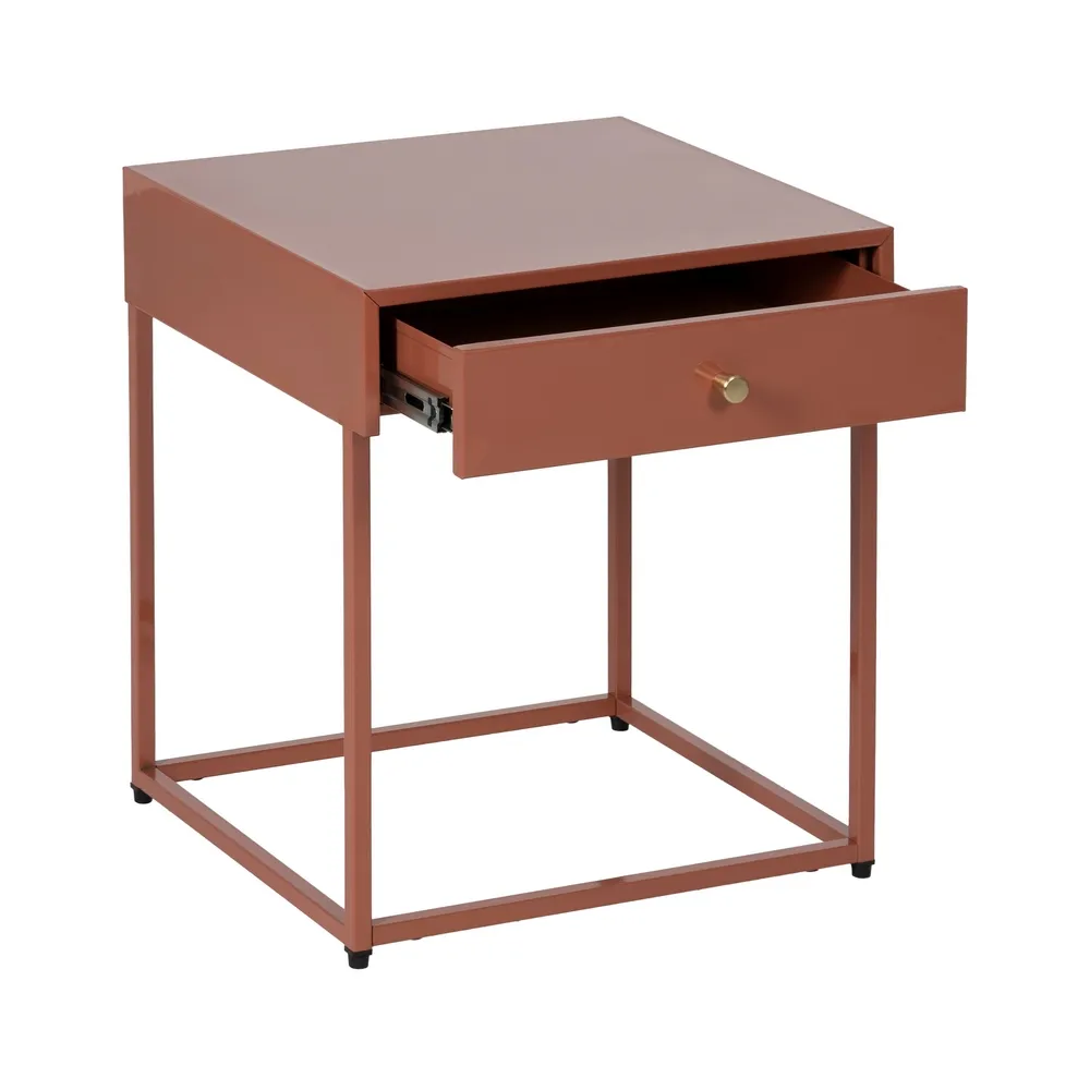 Masuta oțel teracotă moderna|Mobilier decor vibrant [2]