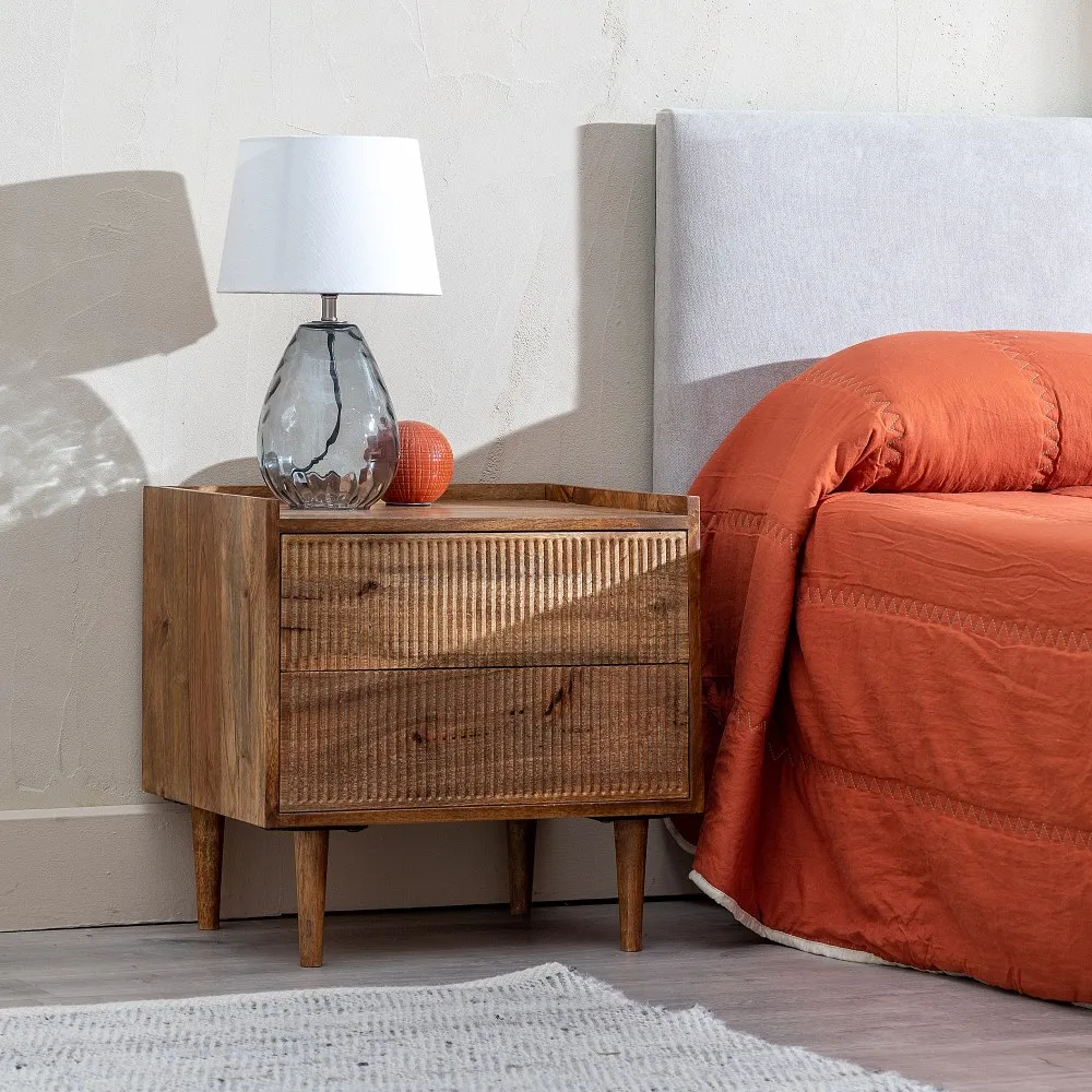 Noptiera Trendy B, Lemn Mango - creativdeco.ro [1]