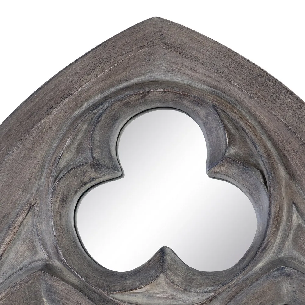 Oglinda Arch Medieval, Grej MDF Uzat - creativdeco.ro [4]