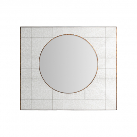 Oglinzi - Oglinda Art Deco alba | Oglinzi elegante premium