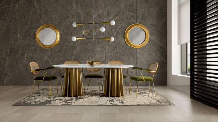Oglinda clasica aurie rotunda|Oglinzi luxoase [3]