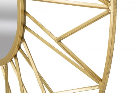Oglinda rotunda Glam cu rama aurie - Design impresionant | CreativDeco [4]