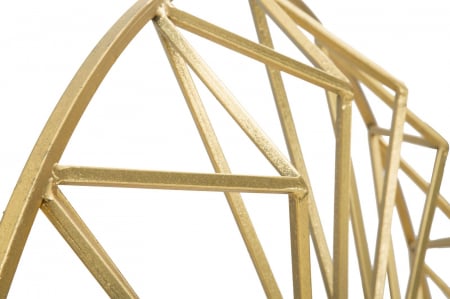 Oglinda rotunda Glam cu rama aurie - Design impresionant | CreativDeco [3]