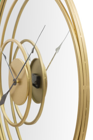 Oglinda cu Ceas, metal auriu - creativdeco.ro [3]