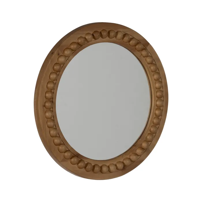 Oglinda rotunda rama lemn rustica|Oglinzi rustice si naturale [1]