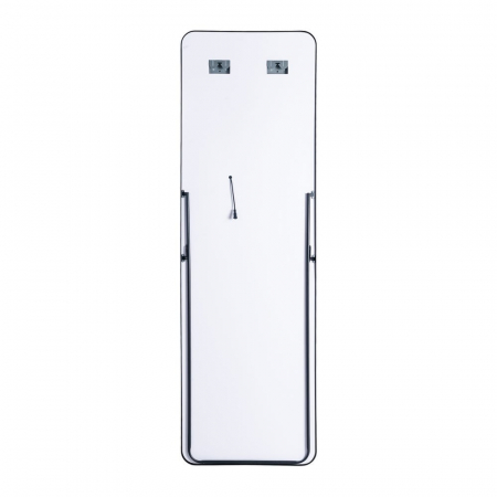 Oglindă de dressing cu lumină LED și ramă neagră din aluminiu [8]