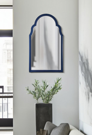 Oglindă de perete albastră cu ramă decorativă Tangeri [2]
