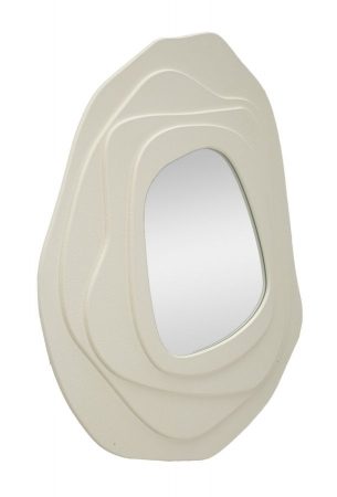 Oglinda asimetrica alba | Interior luminos | CreativDeco [3]