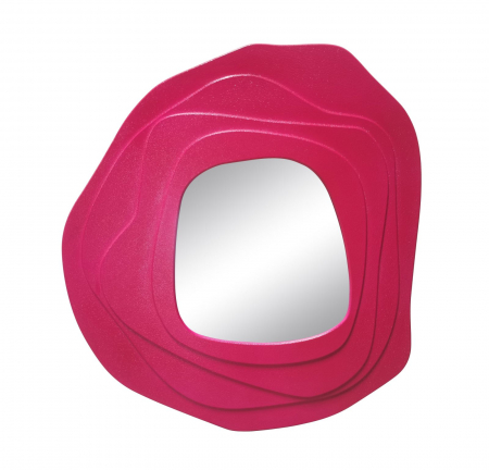Oglinzi - Oglinda asimetrica fuxia | Decor expresiv | CreativDeco