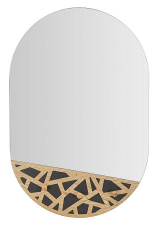 Oglinzi - Oglinda Ovala cu Cuier Integrat Functionalitate Eleganta CreativDeco
