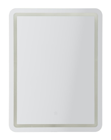 Mobilier - Oglinda de perete cu LED dreptunghiulara cu design minimalist si finisaj argintiu 60x80 cm