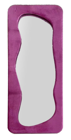 Oglinzi - Oglinda rama fucsia ondulata CreativDeco