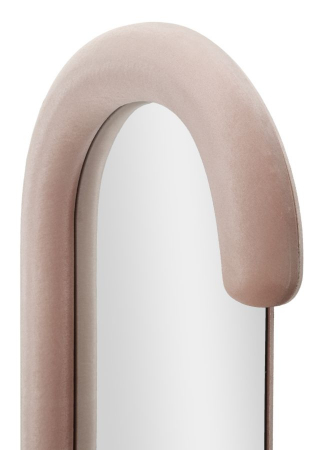 Oglinda Ovala Catifea Roz Forma C CreativDeco [4]