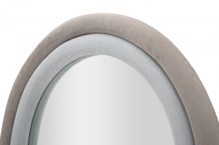 Oglinda Lux Rama Catifea Gri Interioare Elegante CreativDeco [2]
