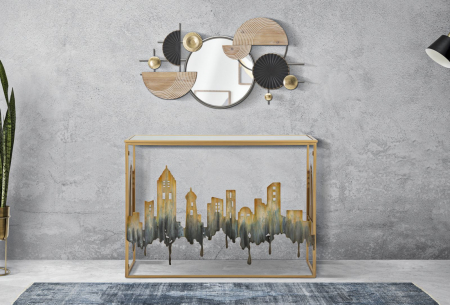 Oglinda rotunda abstracta - Arta contemporana italiana | CreativDeco [4]