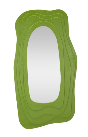 Oglinda asimetrica verde | Accente naturale | CreativDeco [2]
