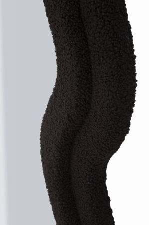 oglinda glam boucle neagră cu ramă curbată Teddy [4]