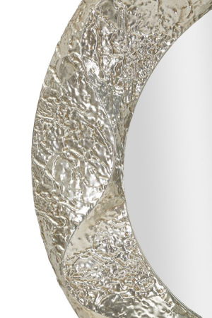 oglinda glam rotundă metal argintiu Argelux Rotondo [3]