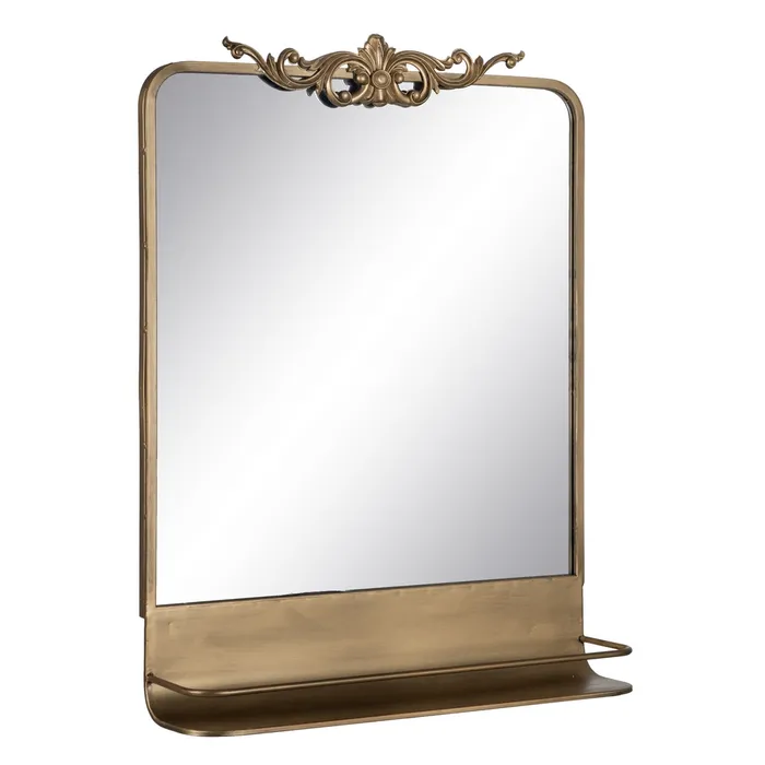 Oglinzi - oglinda metalica auriu antichizat stil vintage | CreativDeco