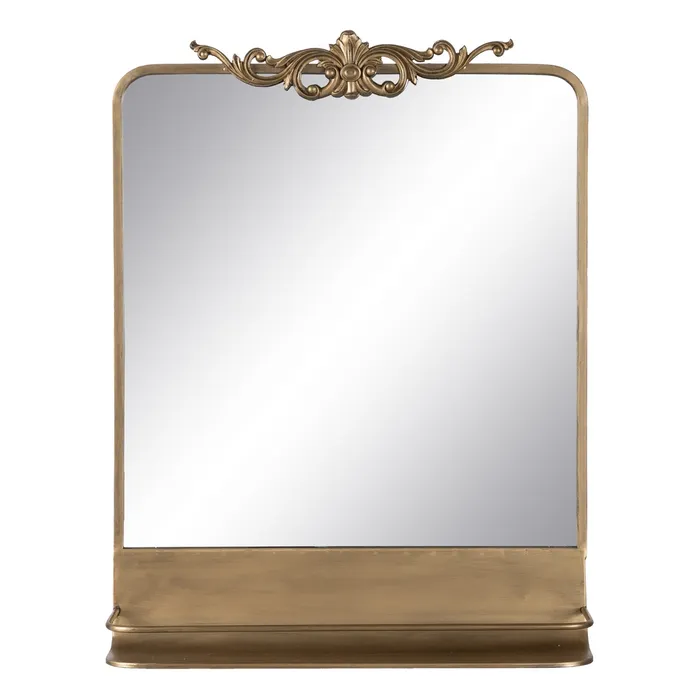 oglinda metalica auriu antichizat stil vintage | CreativDeco [1]