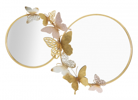 Fluturi - Oglinda rotunda fluturi 3D | Decor glamour | CreativDeco