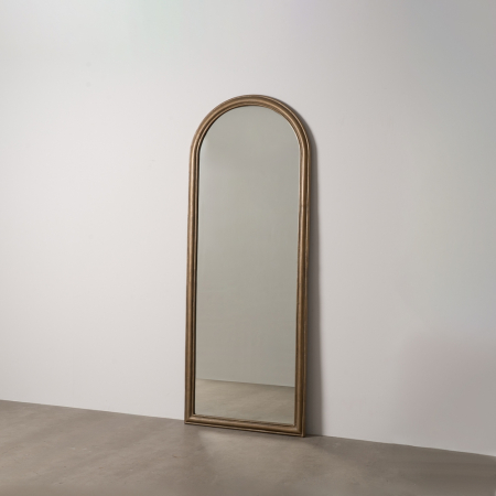 Oglinzi - Oglinda decorativa cu cadru auriu pentru hol sau dormitor|Oglinzi verticale elegante pentru interioare clasice