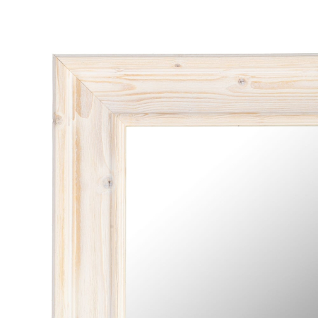 Oglindă Lemn Alb Rustic Chic – Imagine Principală [1]