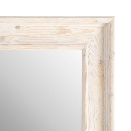 Oglindă Lemn Alb Rustic Chic – Imagine Principală [3]