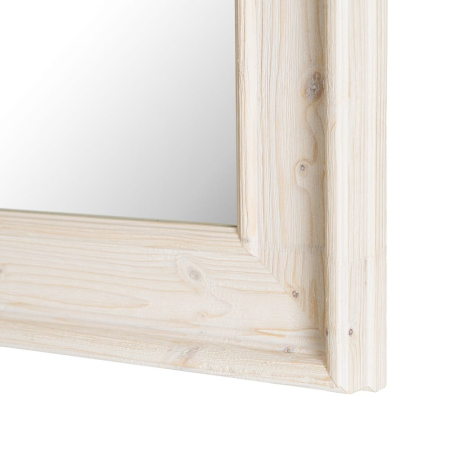 Oglindă Lemn Alb Rustic Chic – Imagine Principală [4]