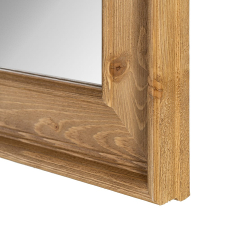 Oglindă Lemn Maro Deschis Rustic – Imagine Principală [4]