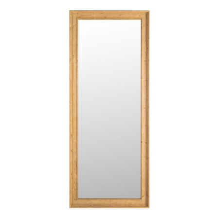 Colectia noua - Oglindă Lemn Maro Deschis Rustic – Imagine Principală