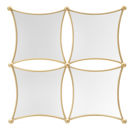 Oglinzi - Oglinda decorativa Jalo, metal auriu - CreativDeco.ro