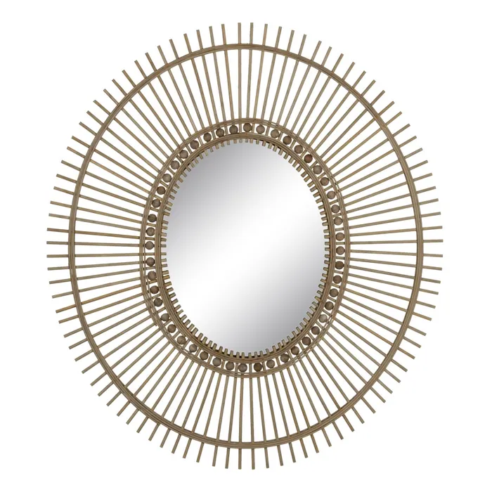 Oglinzi - Oglinda ovala rama bambus eleganta|Oglinzi moderne si naturale