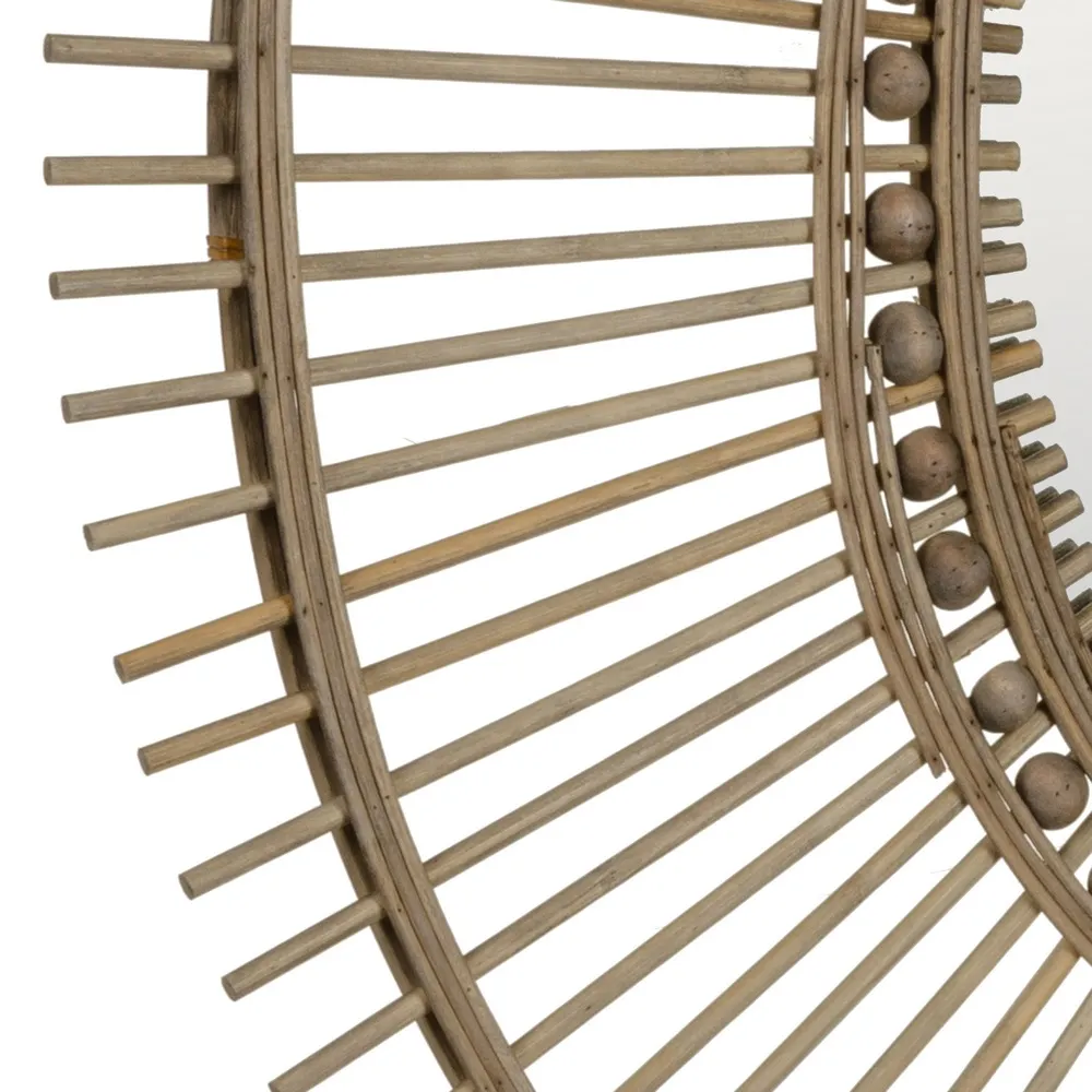 Oglinda ovala rama bambus eleganta|Oglinzi moderne si naturale [4]