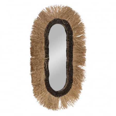 Oglinda Ovala Boho CreativDeco - Accesorii Decorative pentru Interioare [1]