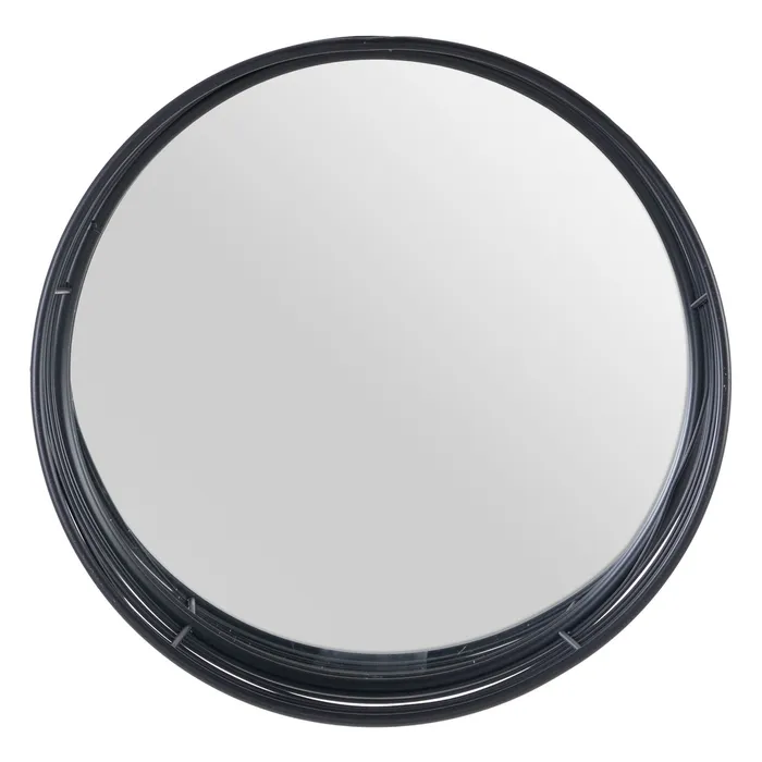 Stil de design - Oglinda rotunda rama neagra eleganta|Oglinzi moderne si rafinate
