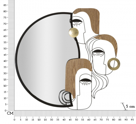 Oglinda contemporana design abstract Picassy CreativDeco [5]