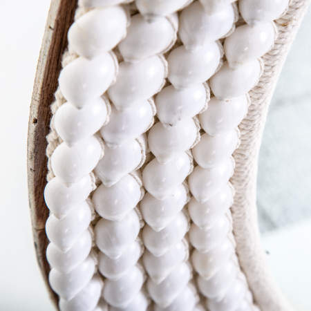 Oglinda rotunda franghie si scoici|Oglinzi decorative scandinave [1]