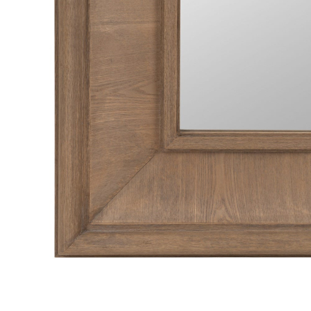 Oglinda din lemn natural cu rama lata profil in trepte – efect sculptural [4]