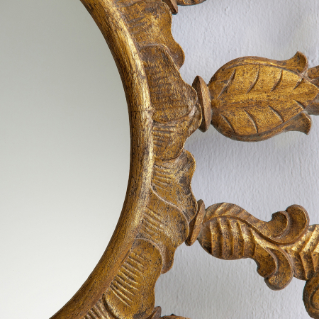 Oglinda rotunda Art Deco aurie|Oglinzi decorative [1]