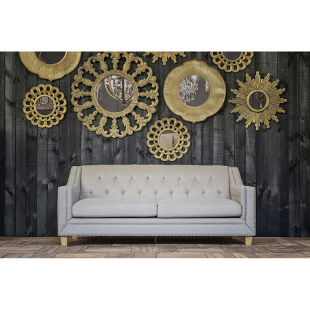 Oglinda rotunda Art Deco aurie|Oglinzi decorative [2]