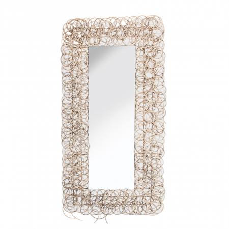 Oglinzi - Oglinda dreptunghiulara ratan|Oglinzi decorative contemporane