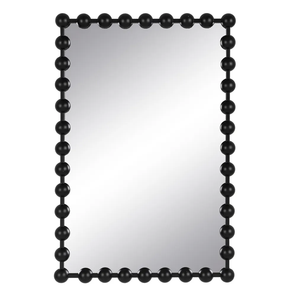 Oglinzi - Oglinda Dreptunghiulara Bublles, Metal Negru - creativdeco.ro
