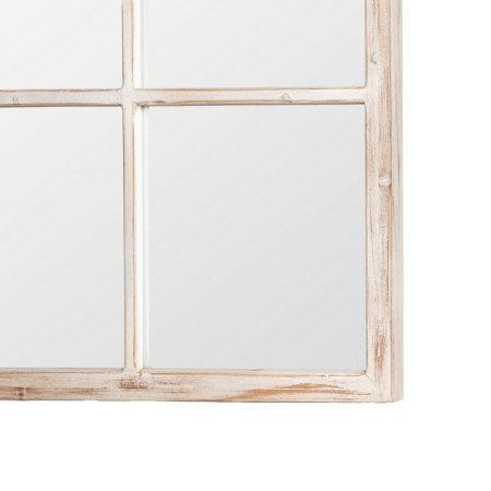 Oglindă Shabby Chic înaltă alb antichizat cu ramă de lemn [1]