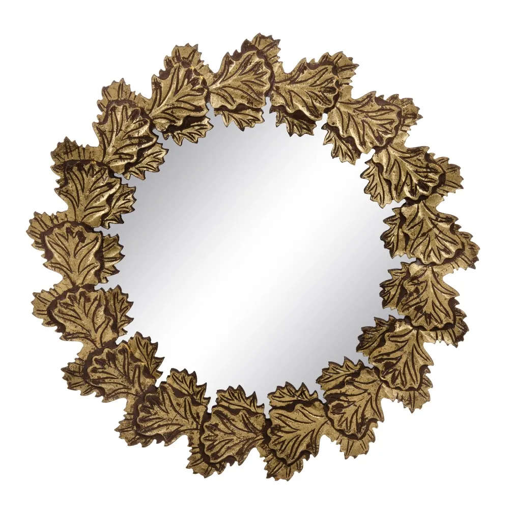 Oglinda Leafs, MDF auriu