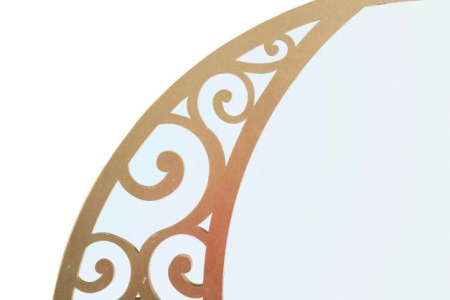 Oglinda rotunda aurie Luna Astratta | creativdeco.ro [2]