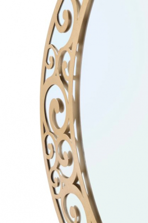 Oglinda rotunda aurie Luna Astratta | creativdeco.ro [4]