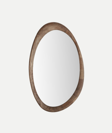 Oglindă ovală LUBECA lemn cauciuc – titlu imagine principală Mobilier -  Oglindă ovală LUBECA lemn cauciuc – titlu imagine principală