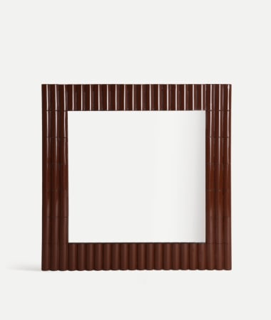 Oglinzi - Oglindă pătrată MENTON fier maro – titlu imagine principală